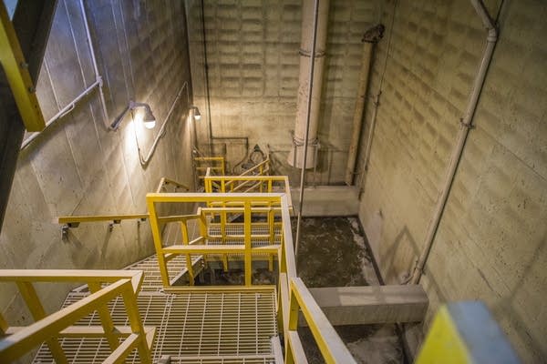 Inside the Metropolitan Council sewer lift station.