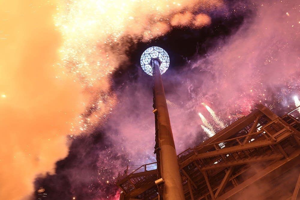 Ball and fireworks
