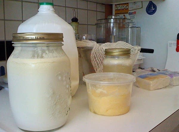 Raw dairy products