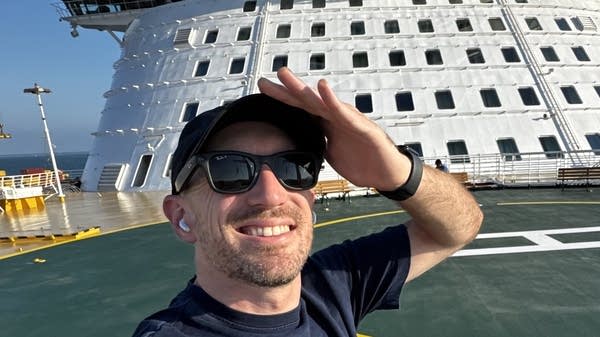 Bryan James Henderson aboard a cruise ship in July of 2025.