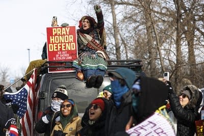 Indigenous-led demonstration serves ICE symbolic 'eviction notice'