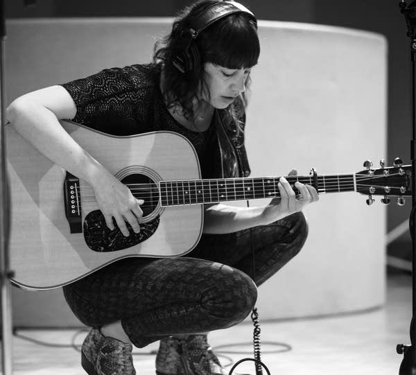 Pieta Brown performs in the Radio Heartland studio.