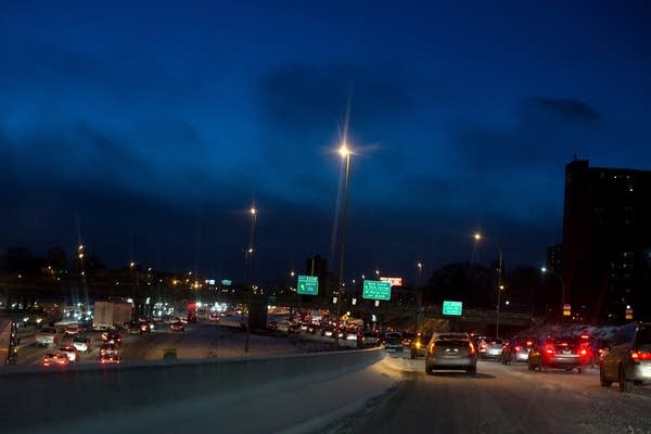 Snow-covered roads