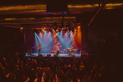 Band performing on stage