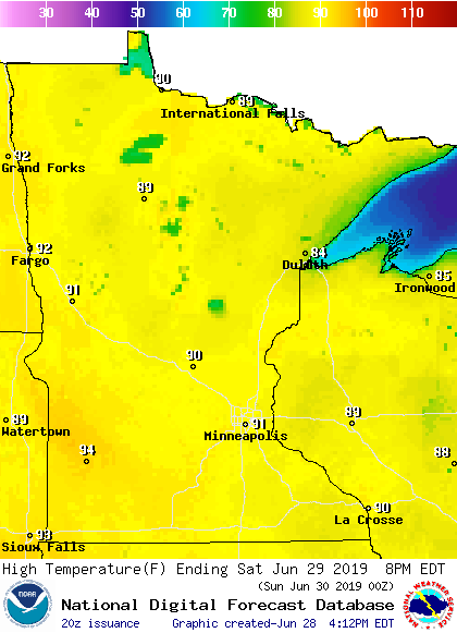 Update on our steamy weekend; A Sunday rain chance