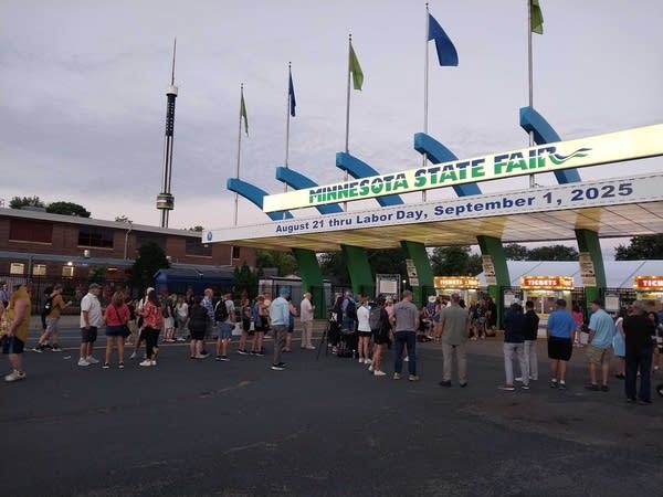 gates at opening day of the minnesota state fair