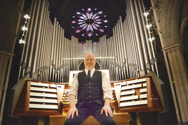 James D. Hicks at Nidaros Cathedral in Trondheim, Norway
