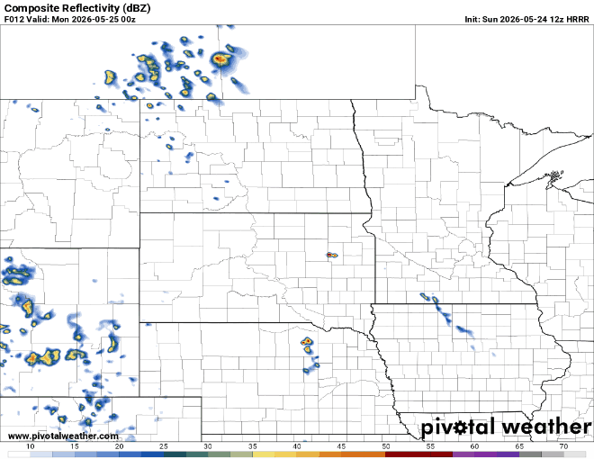 Forecast precipitation Sunday 7 p.m. to Monday 6 a.m.