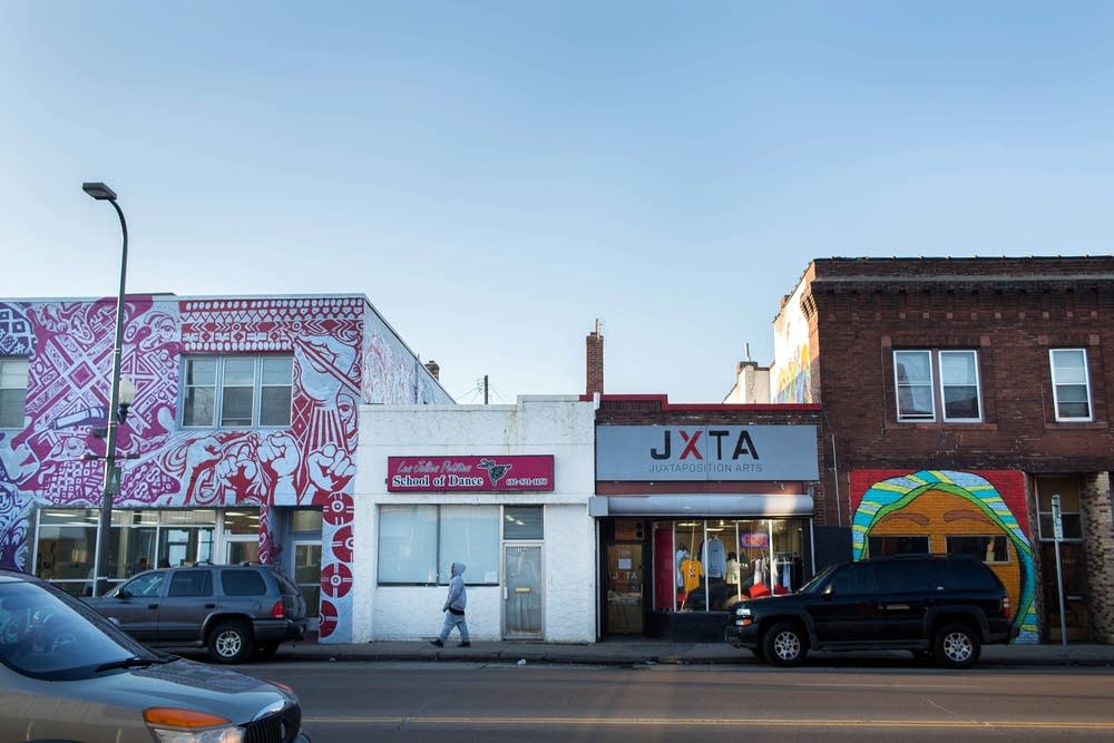 Juxtaposition store front on West Broadway