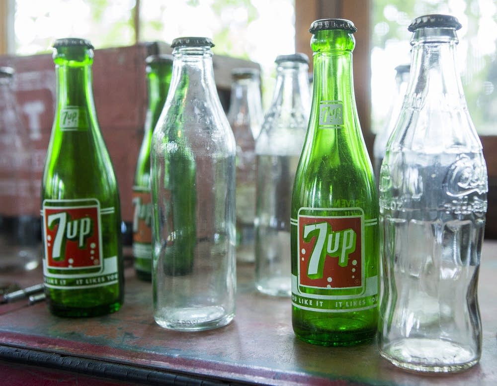 Molter used soda bottles for her root beer.