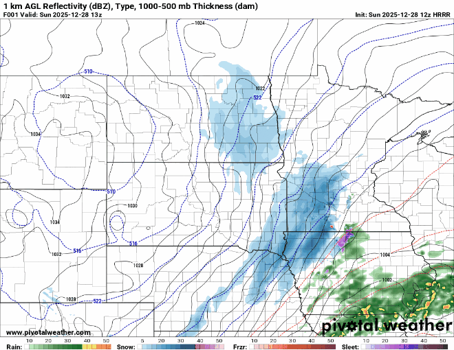 Forecast precipitation Sunday 7 a.m. to Monday 3 a.m.