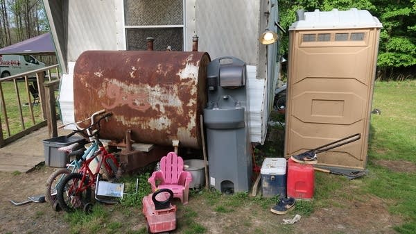 Torinda Dyson and her family received a portable toilet and a hand-washing station from LifeStyles of Maryland. 