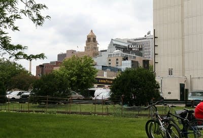 View of Mayo Clinic campus from the Salvation Army