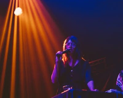 The Nunnery performing on stage