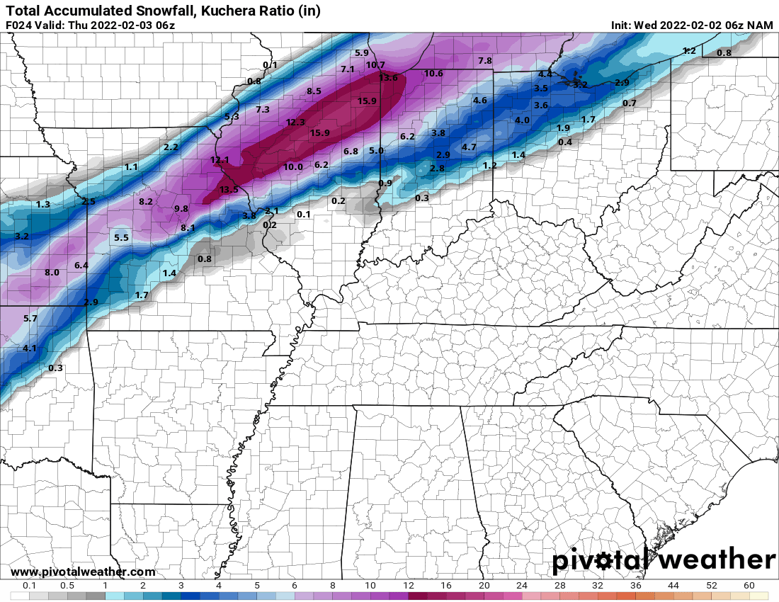 snow south