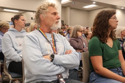 Detroit Lakes school board advances new policy amid rainbow sticker fight