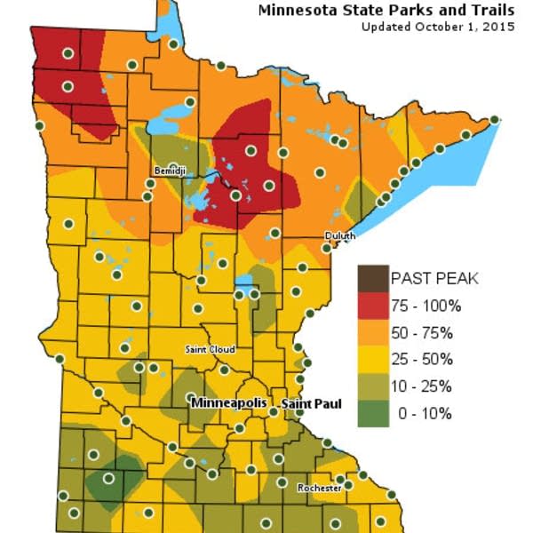 Mn Dnr Interactive Map Where To See Fall Colors This Weekend | Mpr News
