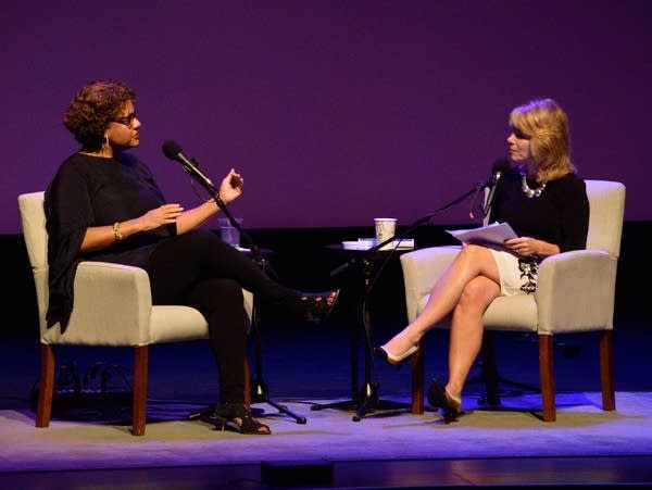 Author Elizabeth Alexander and Kerri Miller