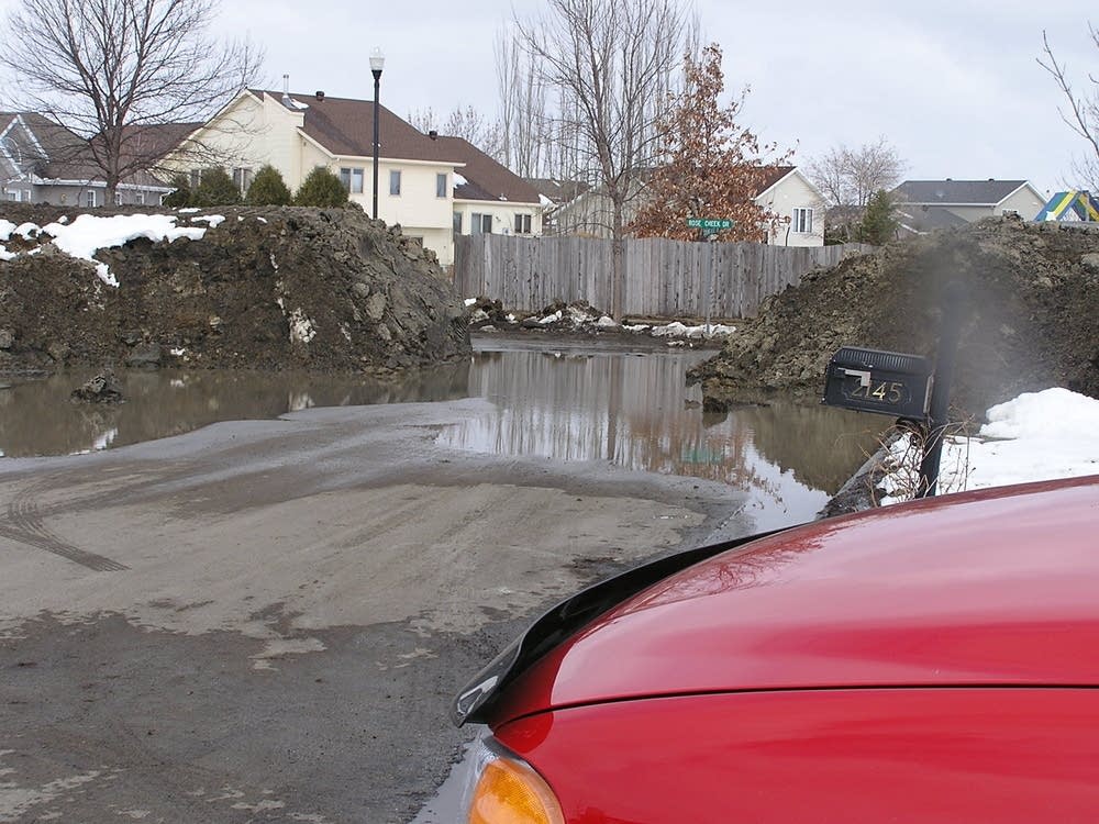 Gap in the dike