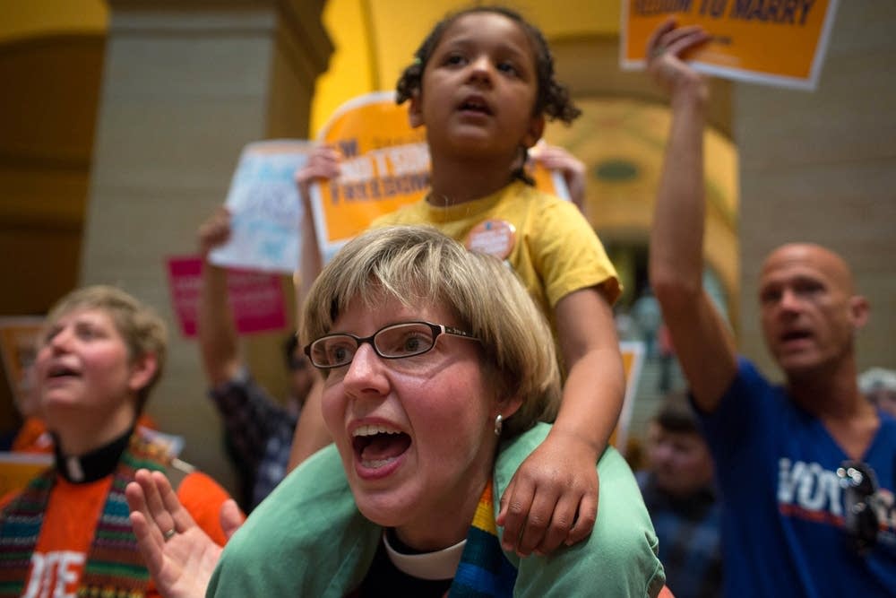 Same-sex marriage supporters