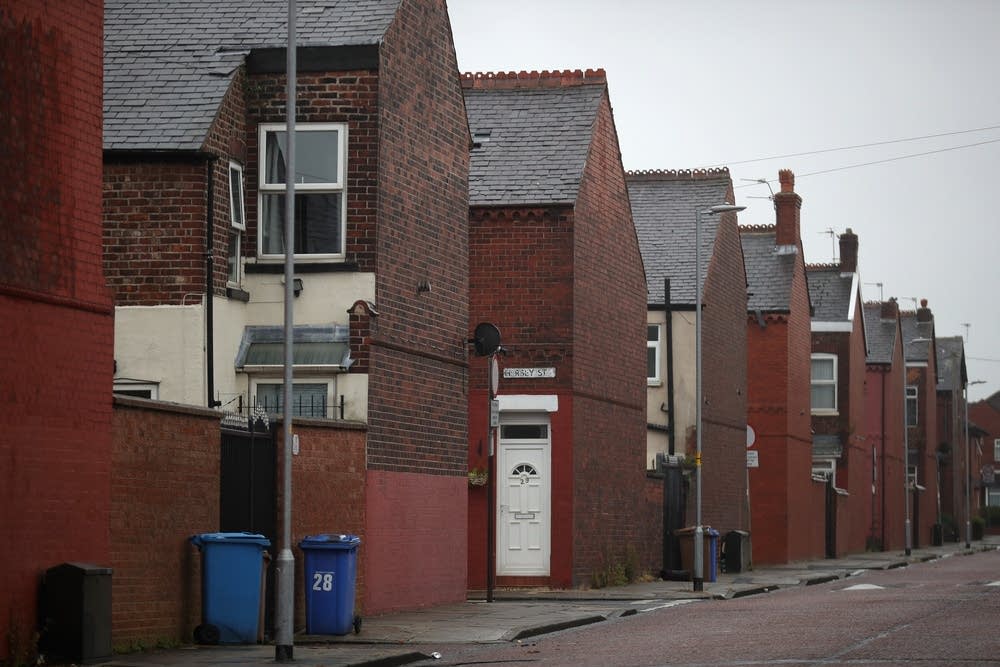 Terraced homes in Salford, Greater Manchester