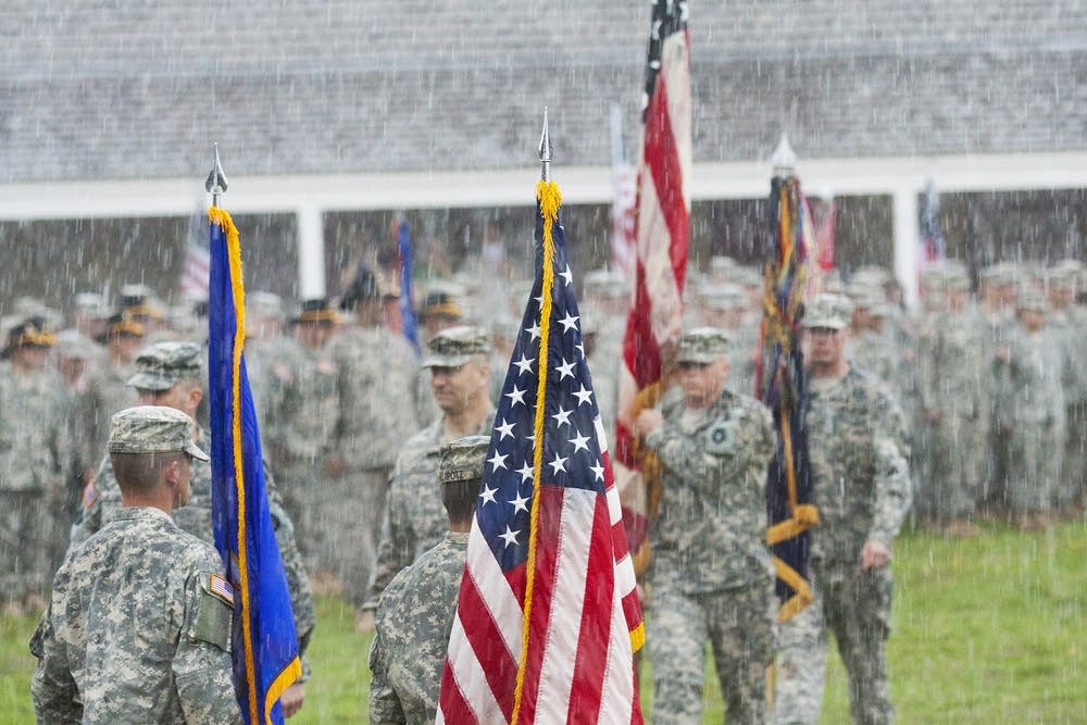Ceremony in the rain