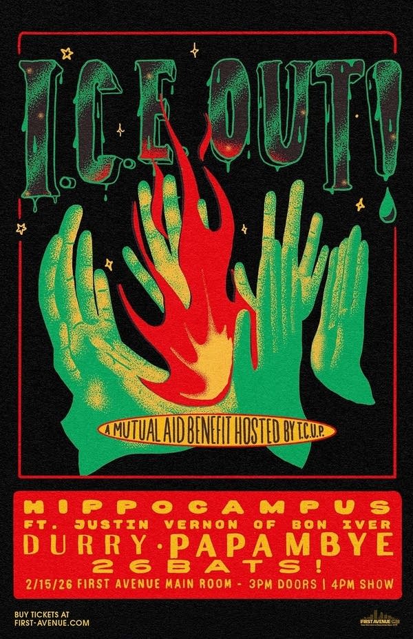 I.C.E. OUT! A Mutual Aid Benefit hosted by T.C.U.P. ft. Hippo Campus, papa mbye, and 26 BATS!