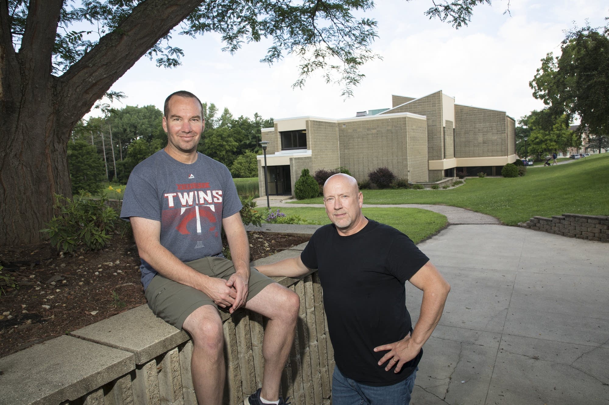 Pastors Jeff Urban, left, and Aaron Wager, at Bear Creek Christian Church