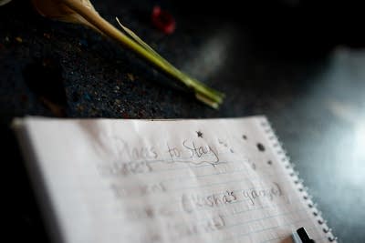 notes written on paper