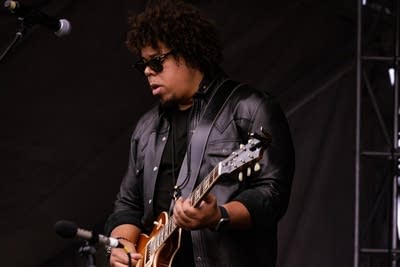 Jake Clemons performing on stage