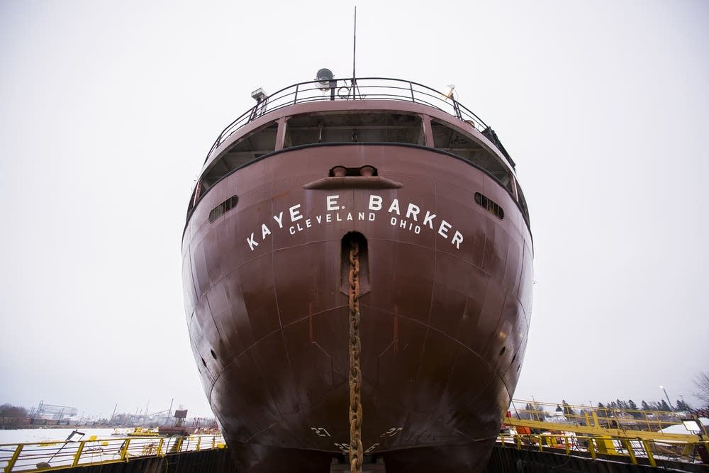 A ship out of water
