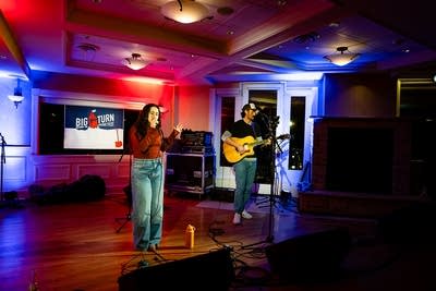 band performing on stage