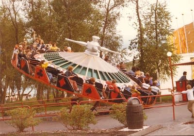 Old photo of ride at Valleyfair