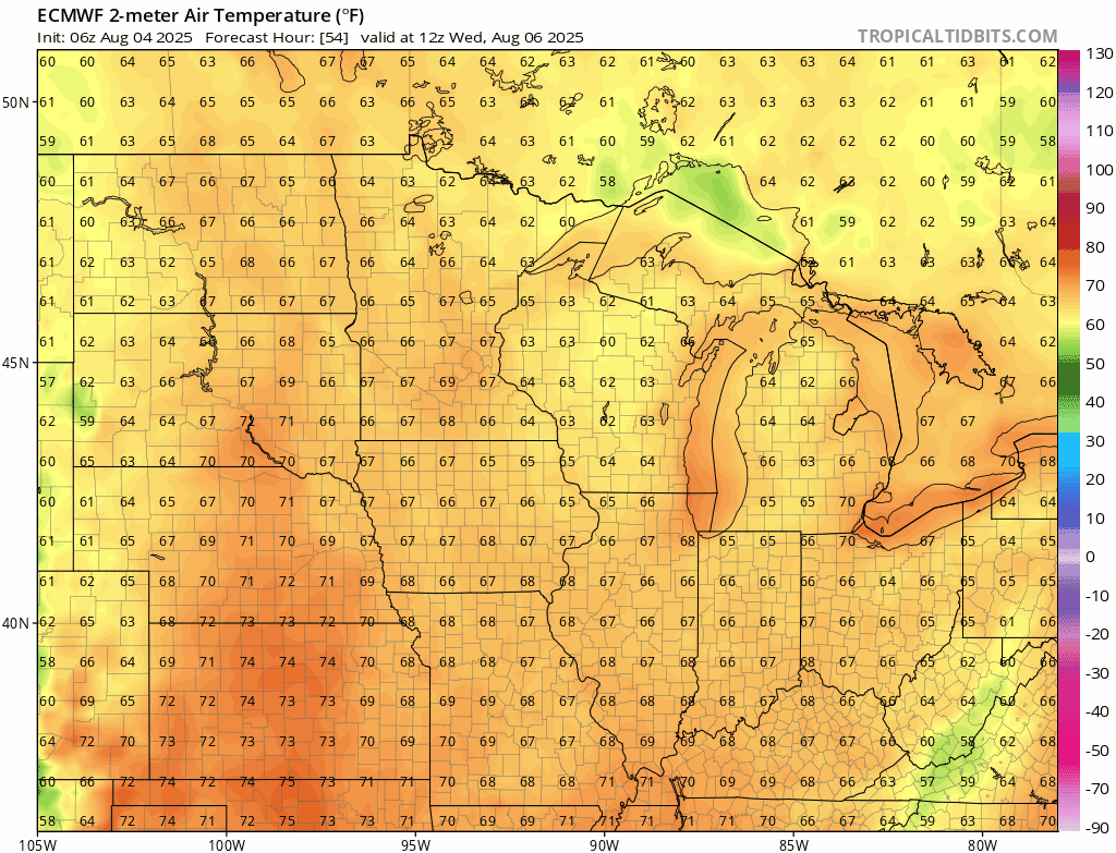 One more comfortable day before sultry weather rolls in