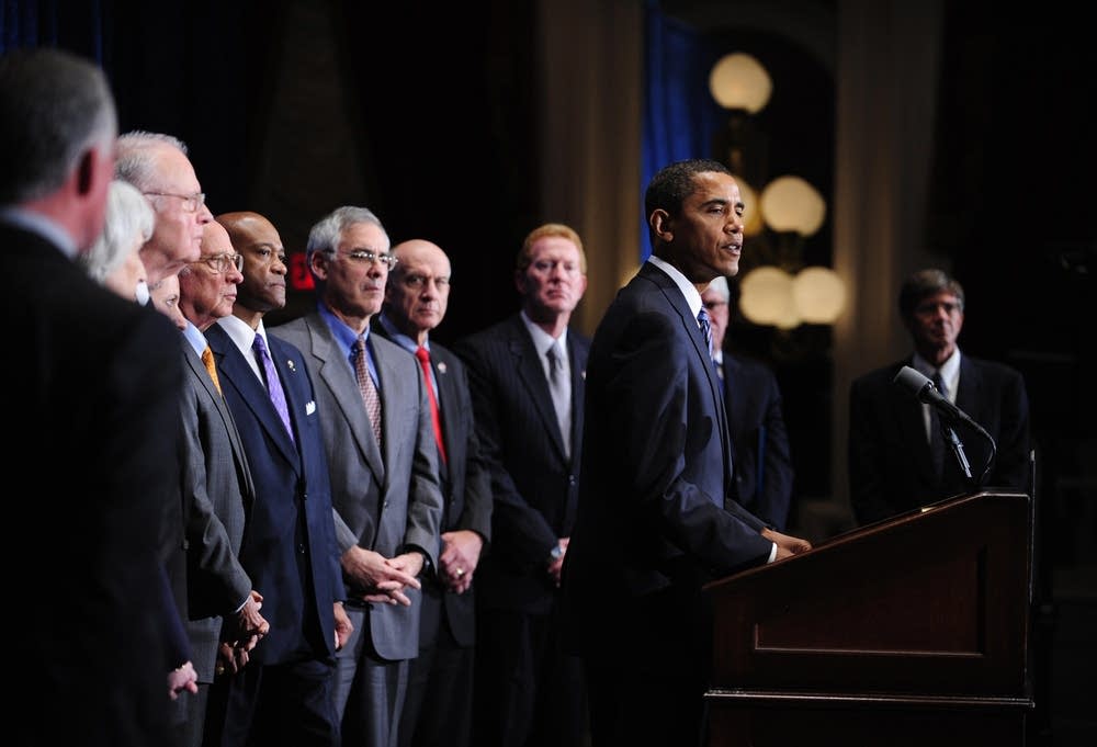 Obama holds a press conference in Richmond, Va.