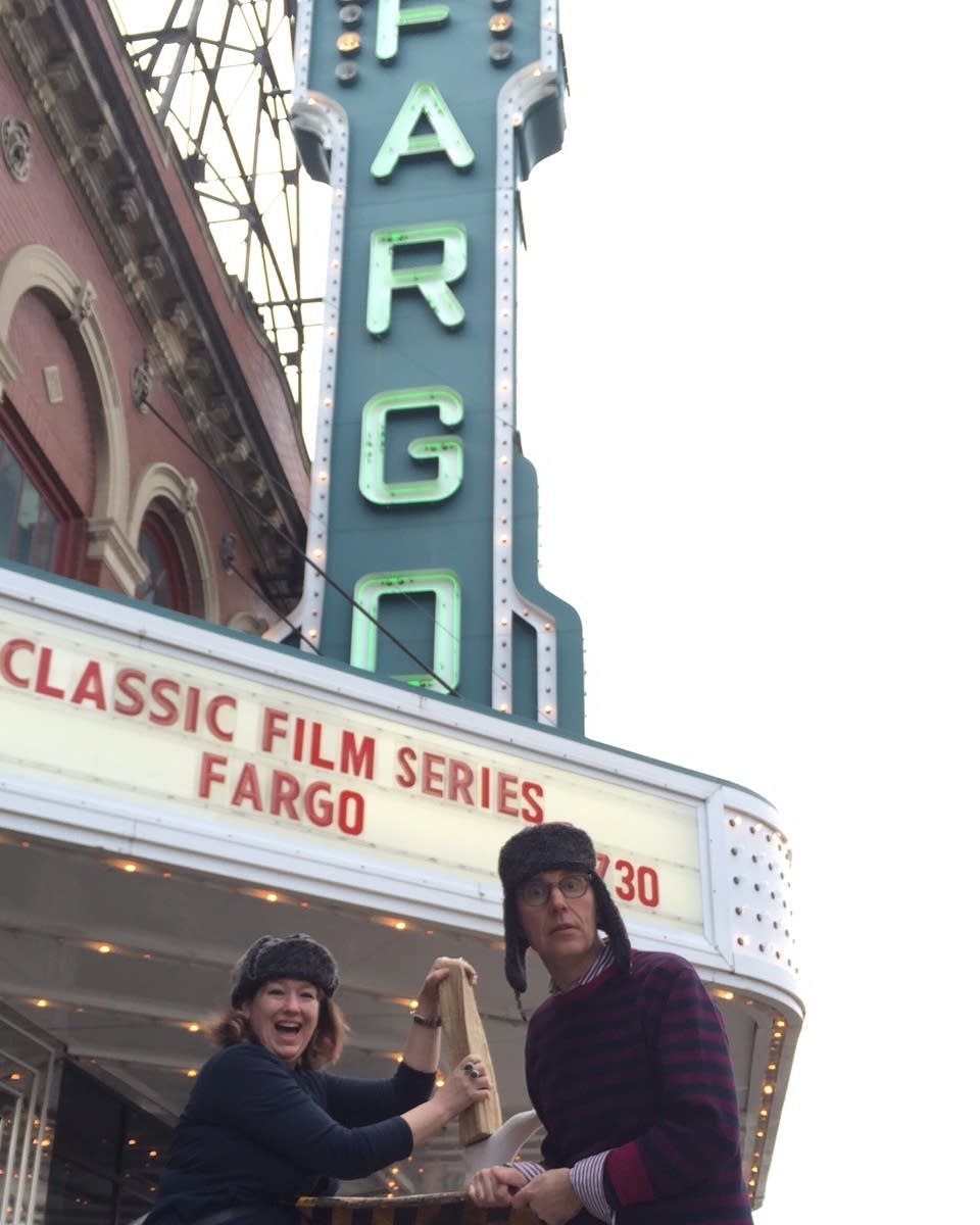 Diane Richard and Todd Melby at 'Fargo' screening