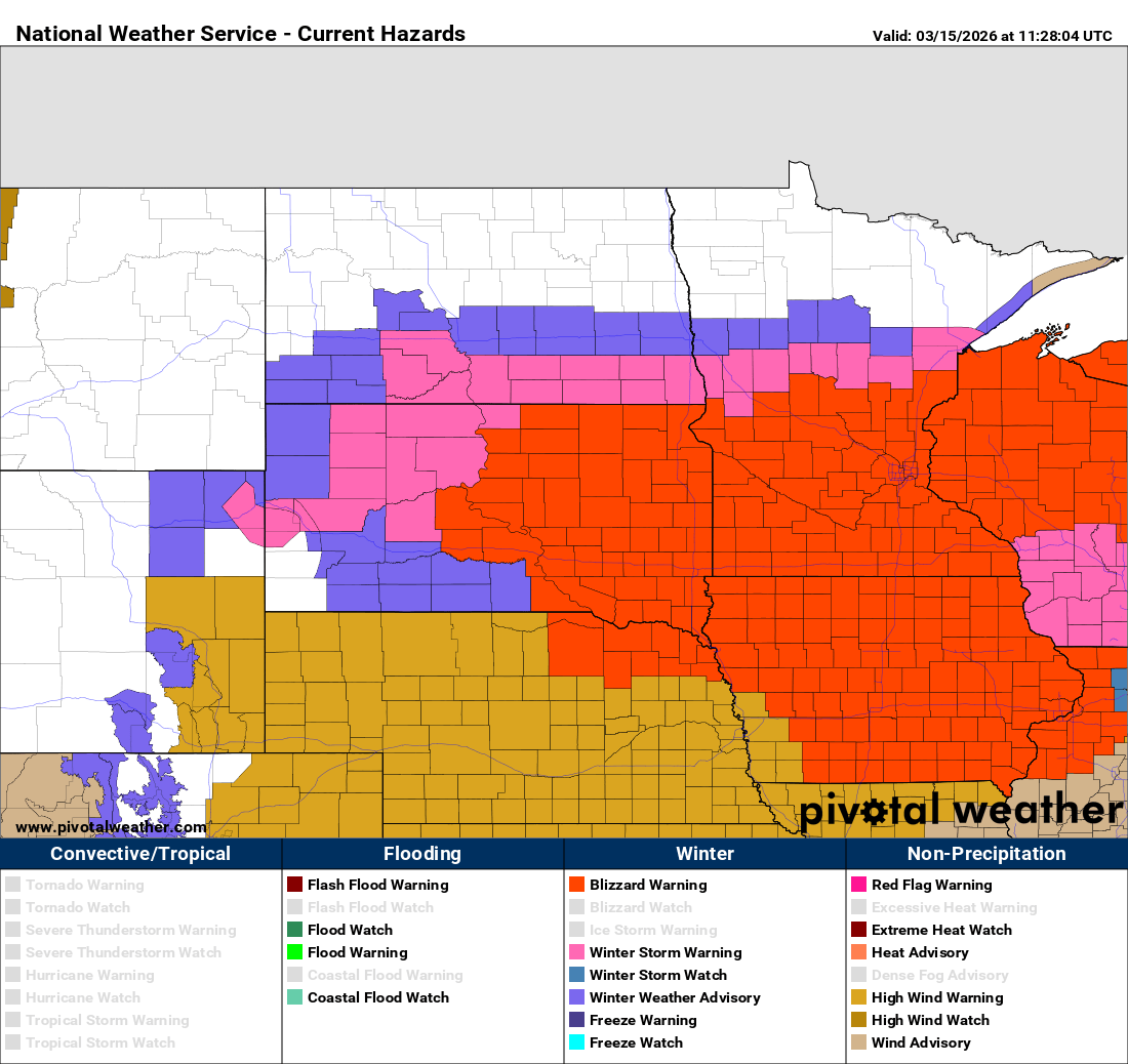 Winter hazards Sunday and Monday