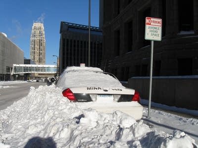 Buried squad car