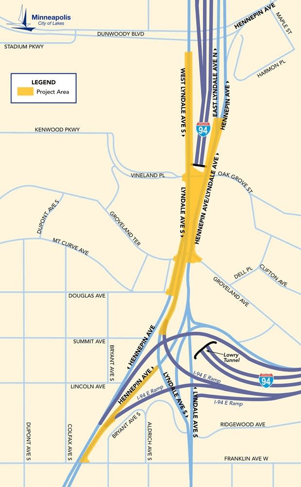 The Lyndale-Hennepin interchange