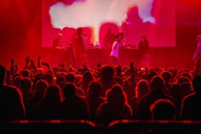 Earl Sweatshirt performing on stage