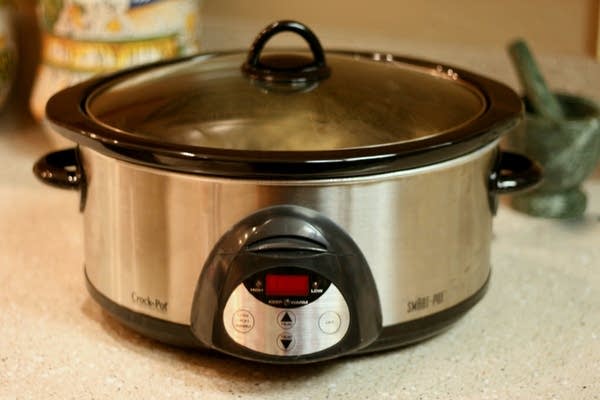 A slow cooker.