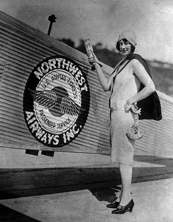 Christening of a Northwest Airlines plane, 1926.