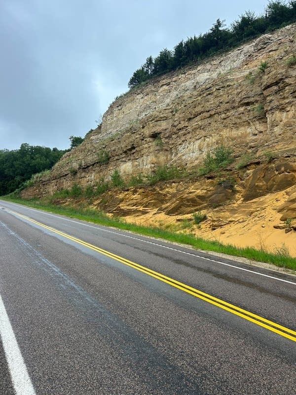 A road cut