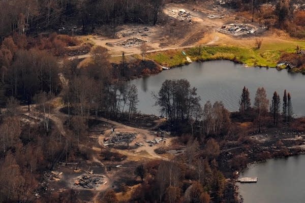 Wildfire damage in Canada