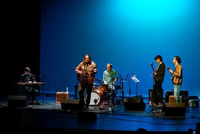 band performing on stage