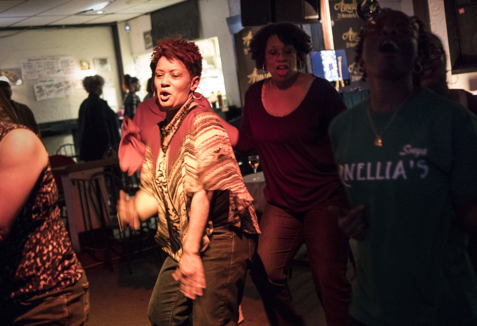 Rita Cunningham has come to dance at Arnellia's in St. Paul for 20 years.