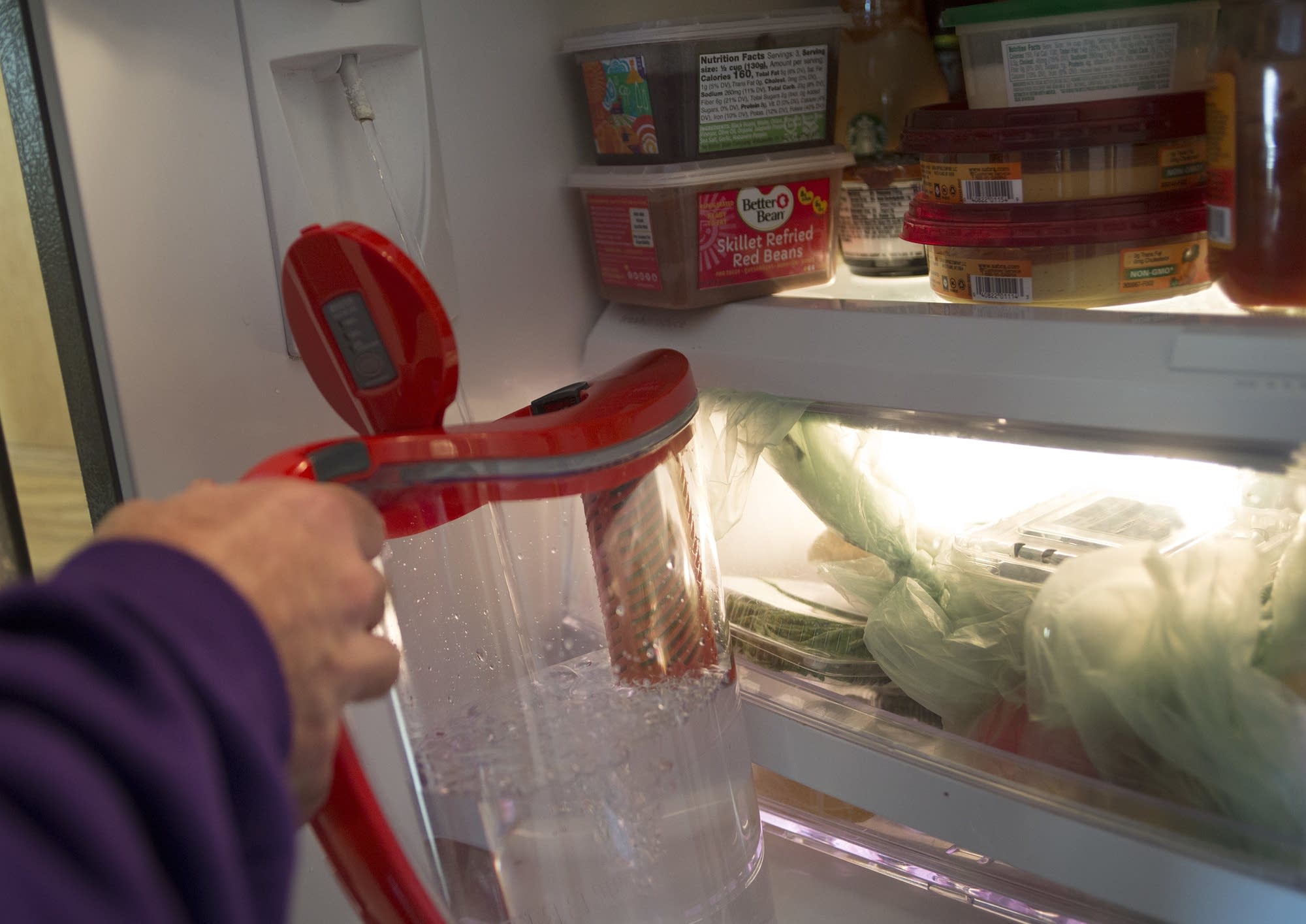 Keith Rapp has an elaborate filtering system to keep PFCs out of his water.