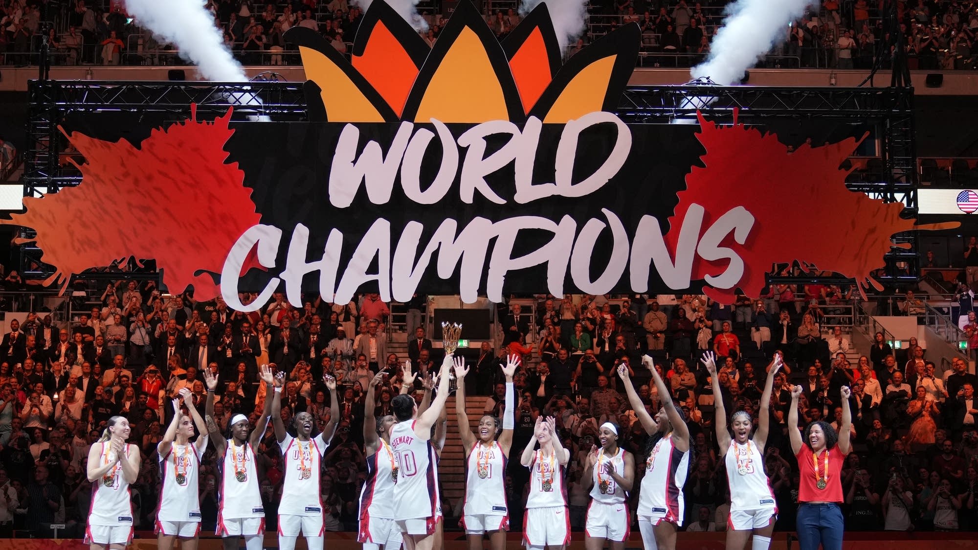 U.S. wins fifth straight women’s FIBA World Cup title, beating France 97-79
