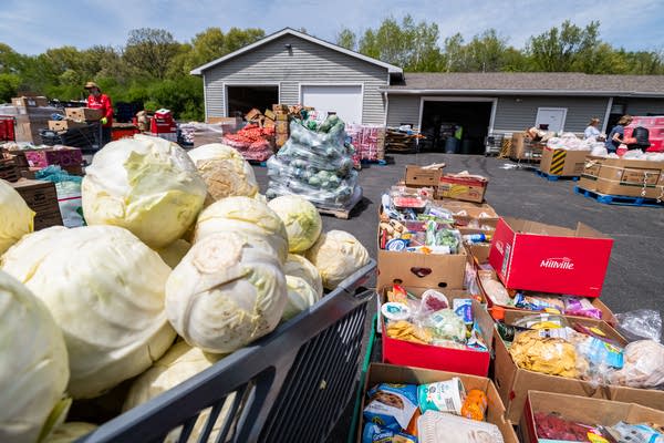 A food distribution site 