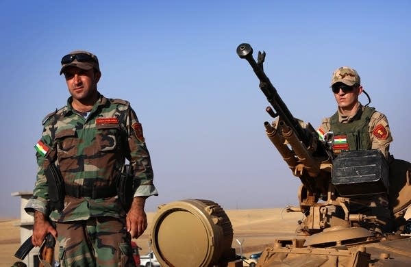 Iraqi Kurdish Peshmerga fighters